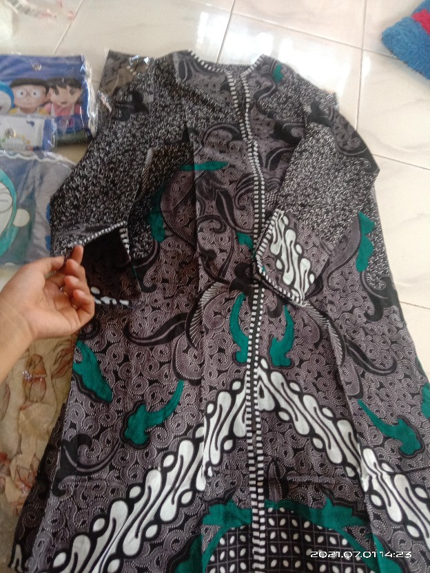 Emhabatik | Tunik Batik Zebra Ziper Depan Atasan Wanita Terkini Terlaris Asli Pekalongan