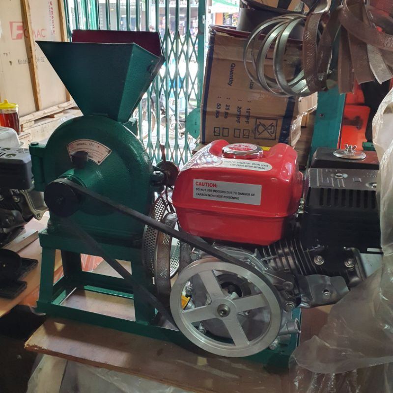 Mesin Gilingan Tepung FFC 15 + Mesin bensin - Mesin Giling Tepung - Gilingan Kopi - Disc Mill
