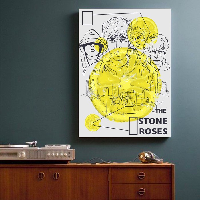 "The Stone Roses" Poster Kayu (30x22)