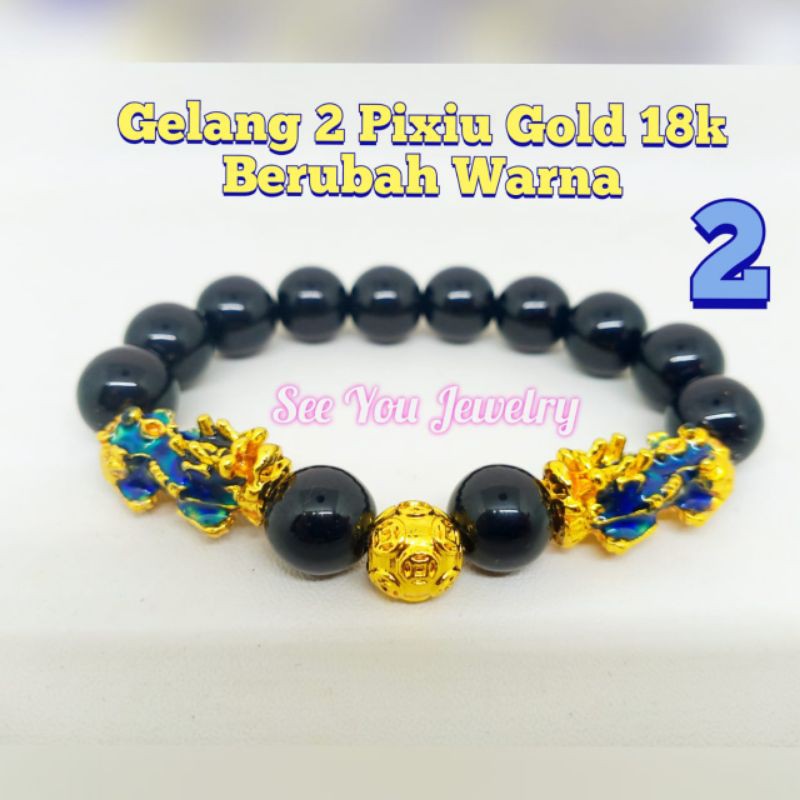 GELANG PIXIU 10MM / GELANG MANTRA BUDDHA OM MANI PADME HUM / GELANG FENG SHUI HOKI IMPORT
