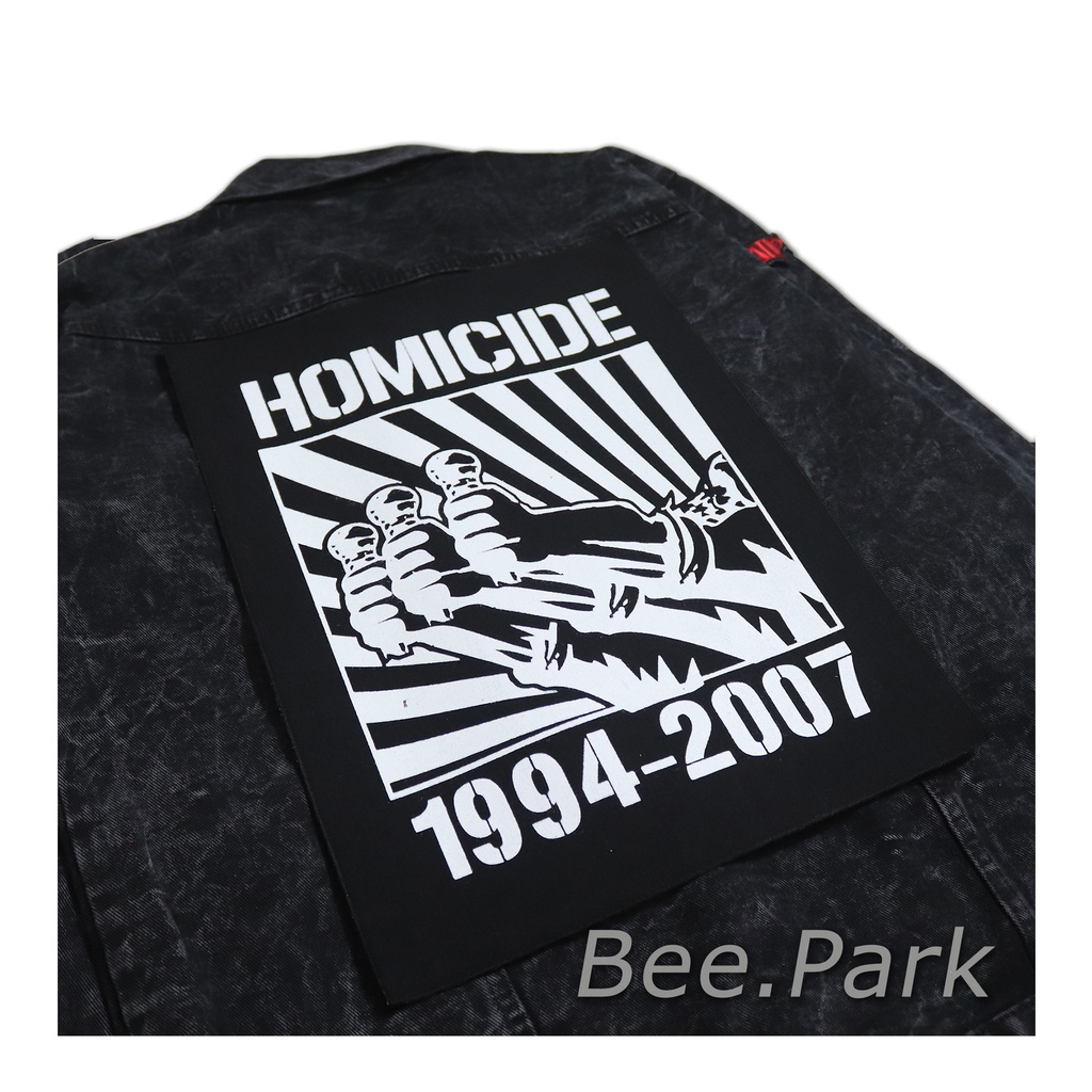 Backpatch Sablon/Patch Punggung Homicide Emblem Belakang Jaket