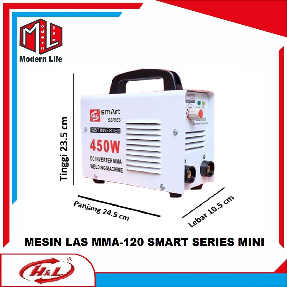 Travo Las Inverter Listrik MMA 120 Smart H&amp;L Series 450 Watt