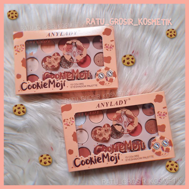 PROMO!!!EYESHADOW PALETTE COOKIE MOJI 15 COLORS ANYLADY NO.888/DREAM LIKE A UNICORN NO.850B/852