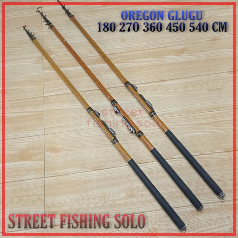 joran tegek kolong carbon Oregon glugu 360 450 540 cm