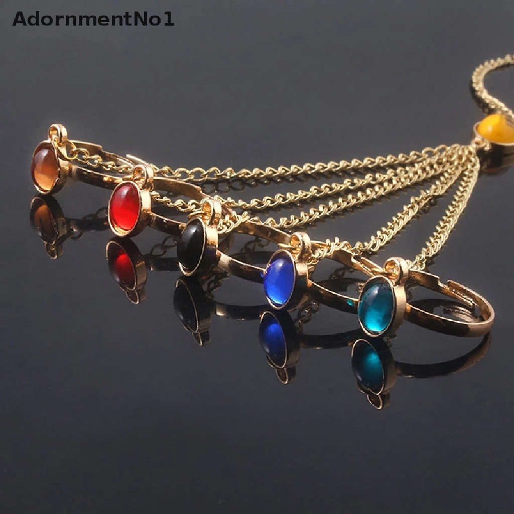 (AdornmentNo1) Gelang Tangan Rantai Aksen Batu Permata Infinite Power Gauntlet Untuk Perhiasan Wanita