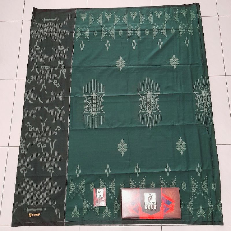 SARUNG MANGGA GOLD KEMBANG BATIK,MOTIF BALI BAHAN TEBAL HALUS DAN LEMBUT
