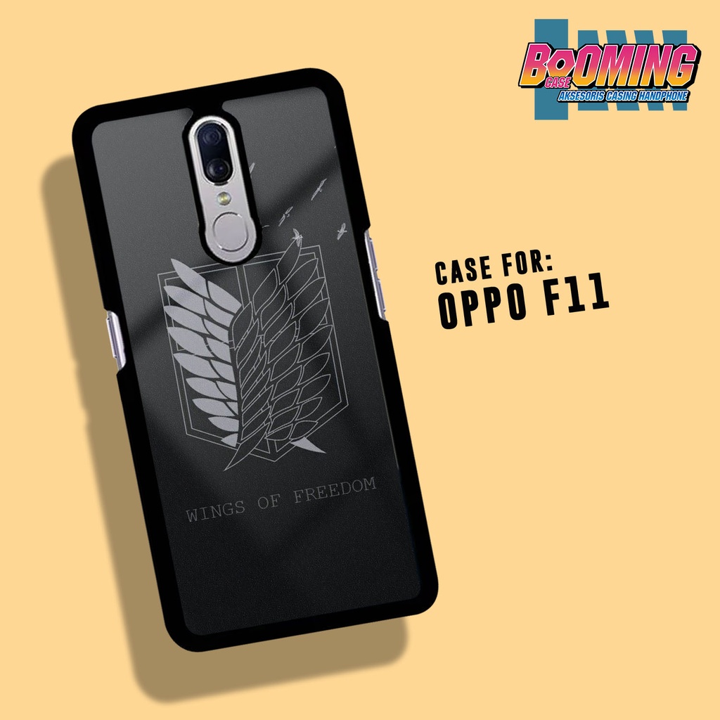 Case Oppo F11 Hardcase 2D Glossy Casing Hp Motif AOT