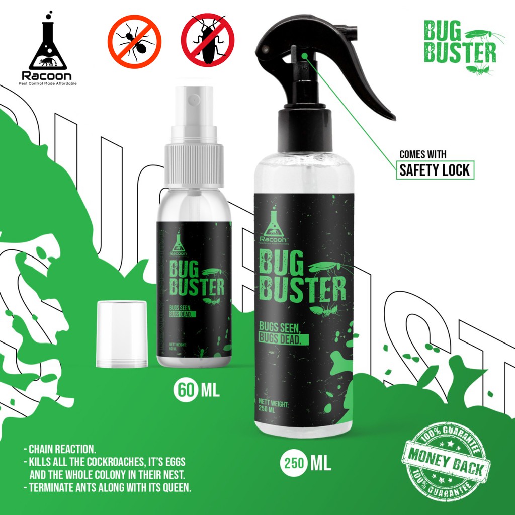 Jual Racun Umpan Kecoa Semut Racoon Bug Buster Spray Ml Ml