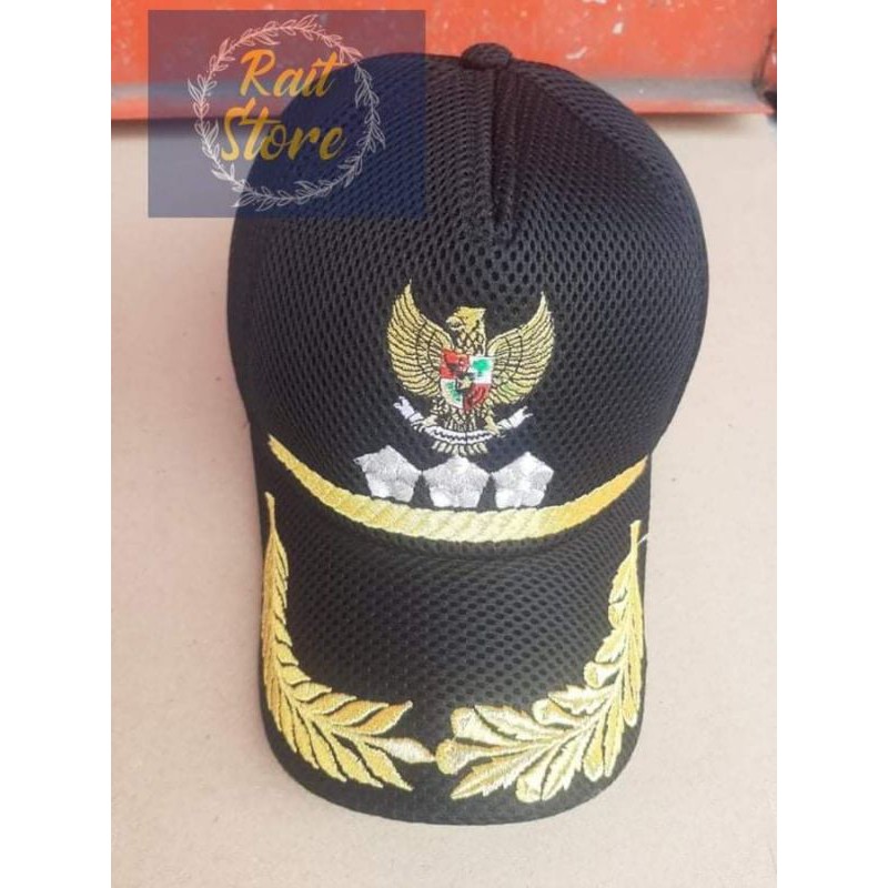 Topi Jaring Lurah / Camat Melati Bordir
