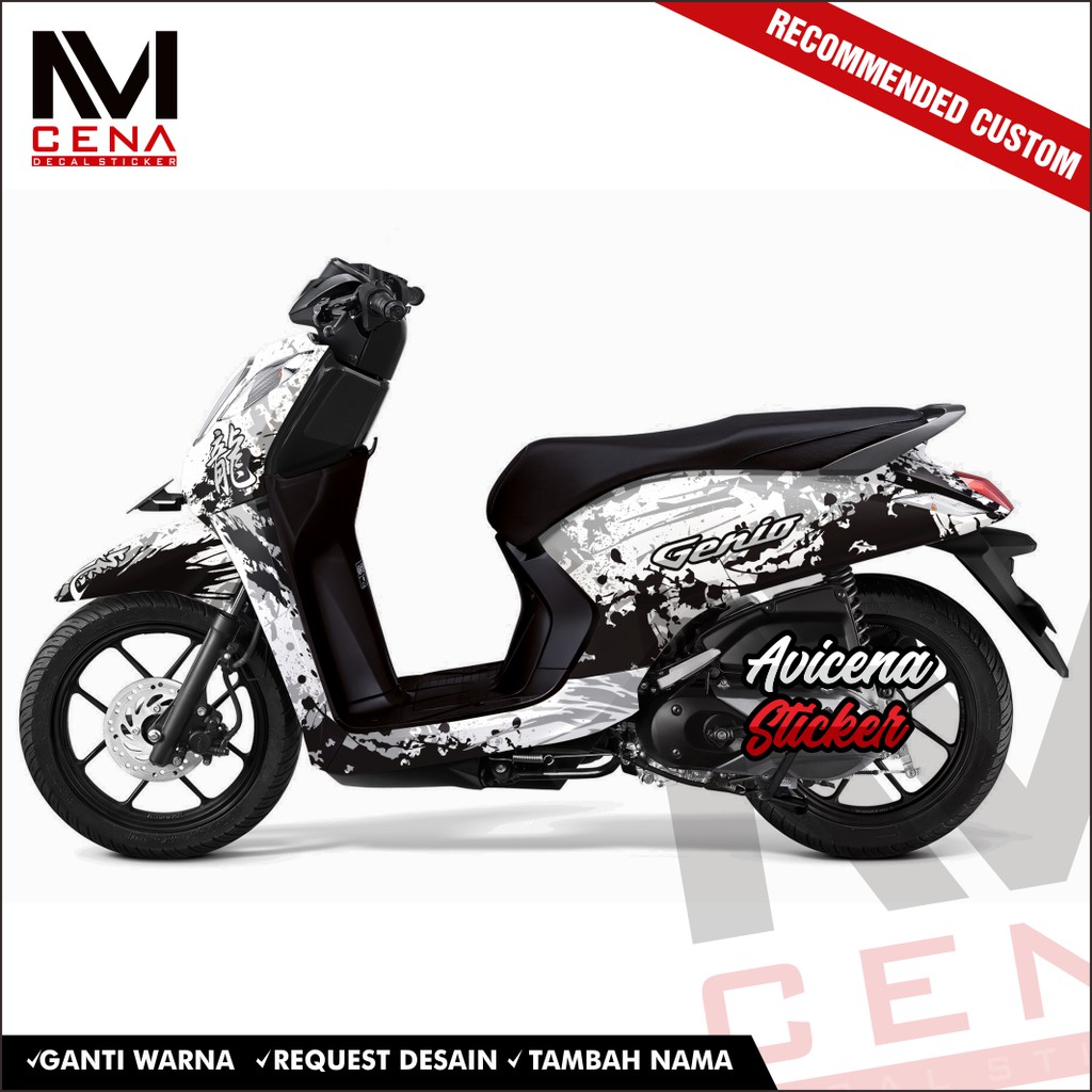 Sticker Decal Honda Genio Decal Sticker Genio Sticker Striping Decal Genio Full Body Splashdirt