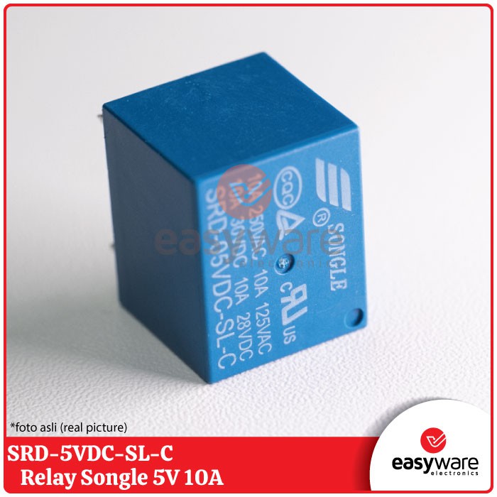 Relay 5V 5 Pin Songle SRD-5VDC-SL-C 5V DC 10A Relay Songle Original