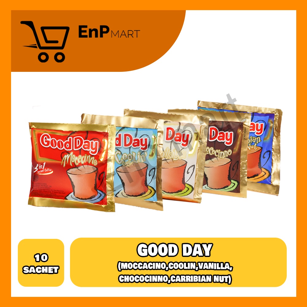 

Kopi Goodday Good day Moccacino coolin chococino vanilla carabian