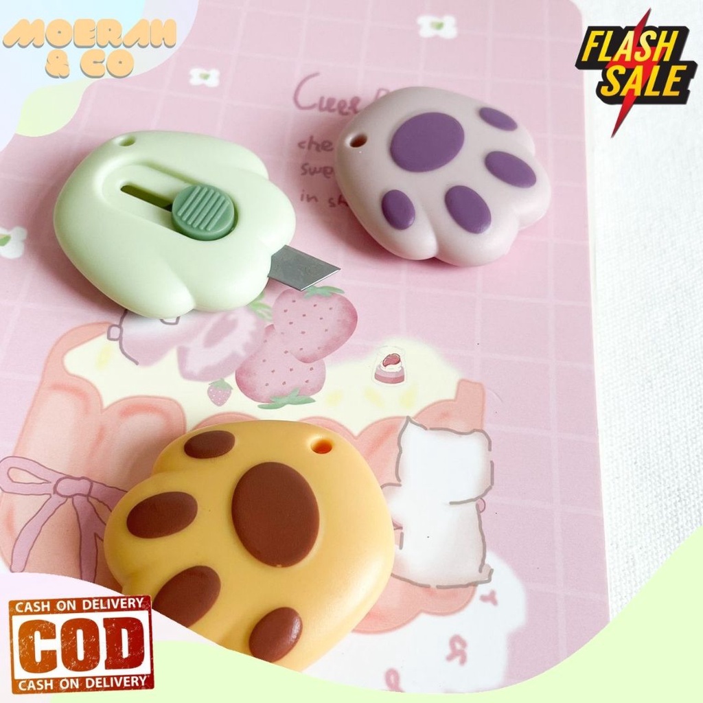 

MINI CUTTER PEMOTONG KERTAS BENTUK KAKI CUTE DOG PAW SILET KECIL KATER MINI PISAU KECIL ATK MURAH
