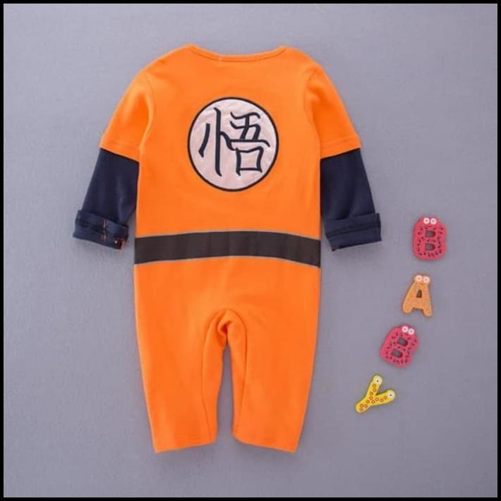 Romper Bayi Dragon Ball. Baju Karakter Anak. Baju Baby Son Goku.
