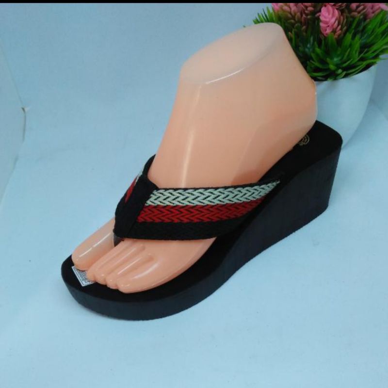 Sandal Wedges Terbaru Webing 18