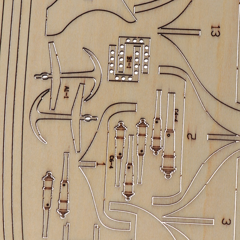 Deid Mainan Rakit Model Perahu Layar Bahan Kayu Halcon Skala 1: 100 Untuk Dekorasi / Hadiah DIY