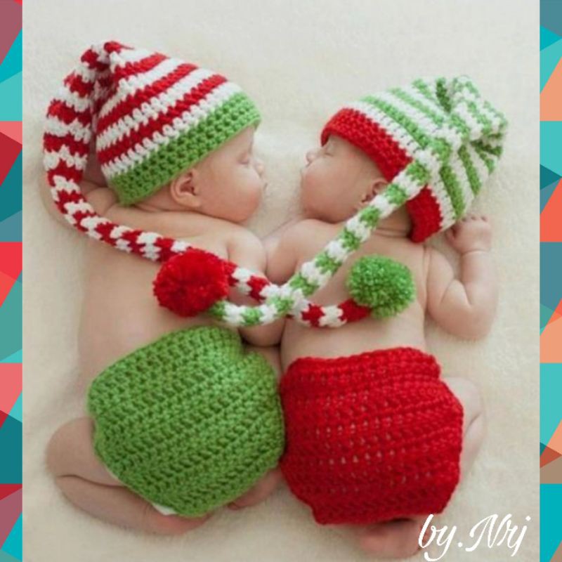KOSTUM RAJUT BAYI/ BAJU RAJUT / KOSTUM NEWBORN / KOSTUM BAYI / KOSTUM FOTO BAYI / BABY PHOTOSHOOT