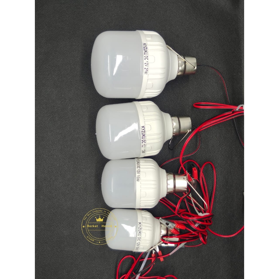 BERKAT HEROIK- Lampu Bohlam LED DC 12v  15w 20w  Kyzuku