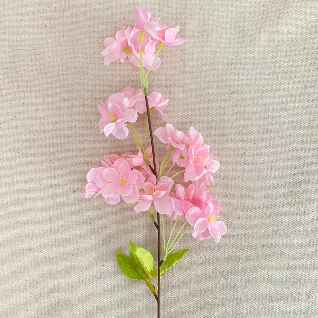 Bunga Cherry Blossom Paris x1(satuan) Bunga Artificial / Bunga Plastik / Bunga Dekorasi / Pernikahan-pink
