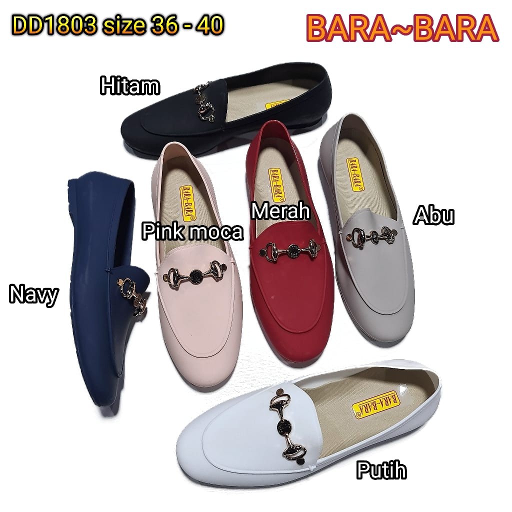 Jelly shoes bara bara karet sepatu wanita import barabara cewek dd1803