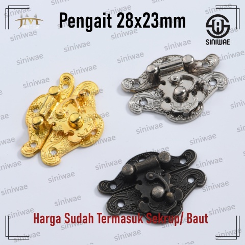 Kunci Pengait Box 28x23 mm Gembok Box Kuncian Kotak Mahar Seserahan Perhiasan Gold Silver AntikKunci Pengait Box 28x23 mm Gembok Box Kuncian Kotak Mahar Seserahan Perhiasan Gold Silver Antik