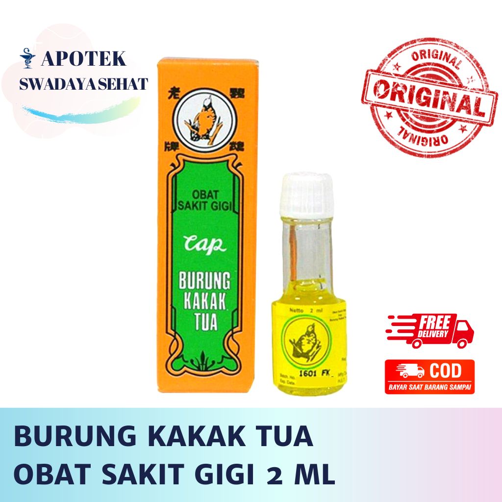 BURUNG KAKAK TUA - Obat Sakit Gigi 2 ML Botol