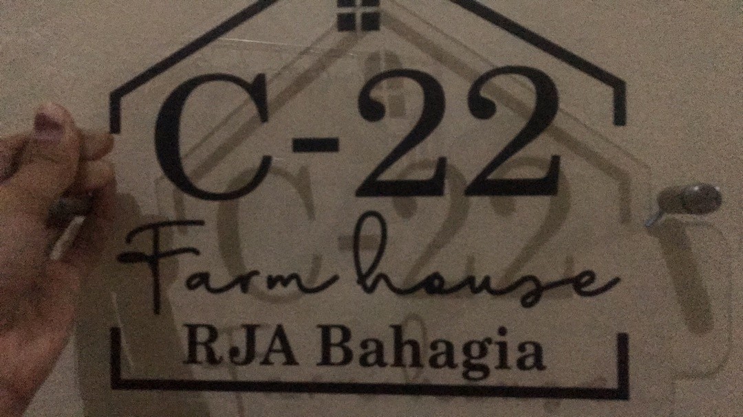 Nomor Rumah Model Transparan Custom