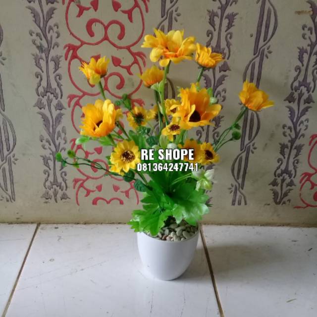 Bunga plastik/bunga Matahari/Bunga Meja pohon Hias Plastik artificial