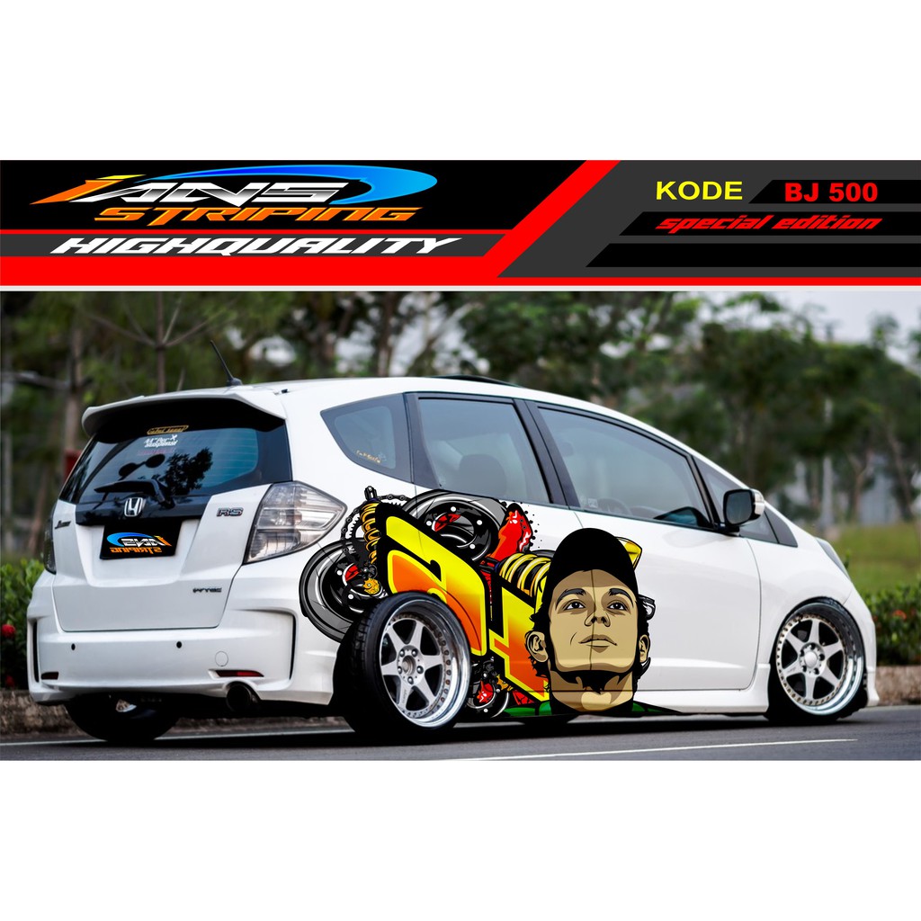 VARIASI STICKER MOBIL JAZZ BRIO AGYA AYLA AVANZA YARIS VIOS / DECAL STICKER MOBIL / STIKER MOBIL