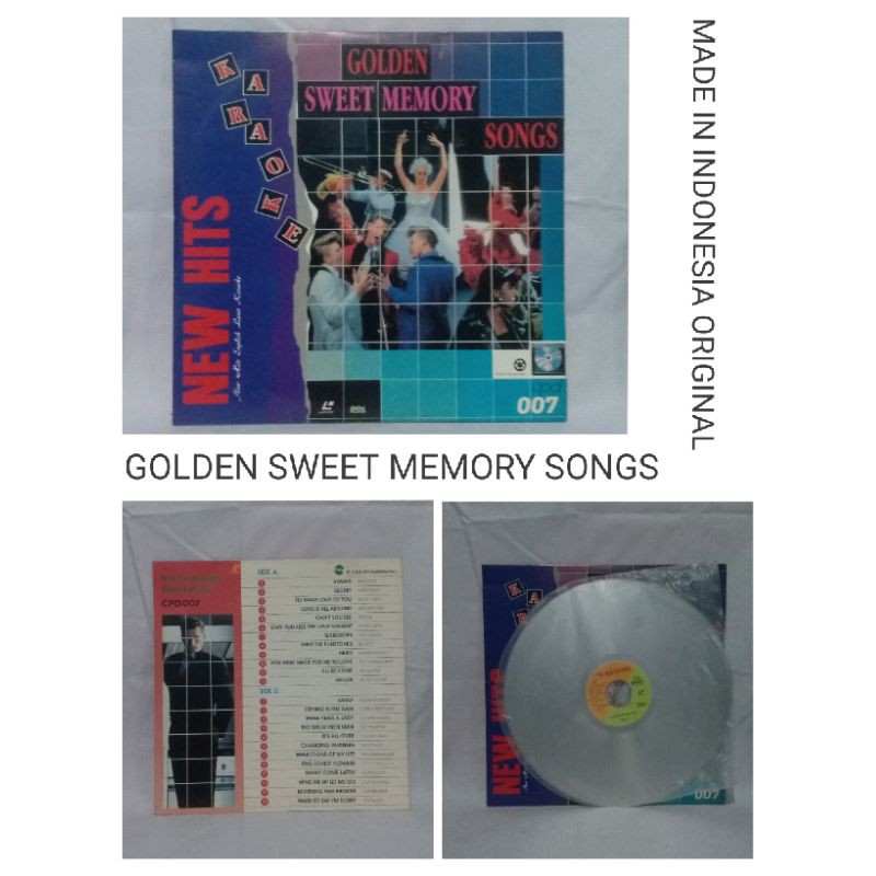 Laser disc bekas karaoke musik golden sweet memory songs