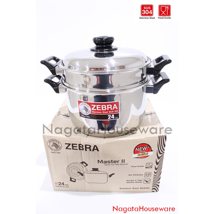 Panci Saus Stainless / Panci Masak / Panci Zebra / Panci Kukus Zebra / Panci Tim Zebra / Sauce Pot Z