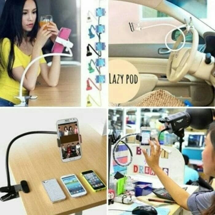 LAZYPOD SMARTPHONE HOLDER JEPITAN NARSIS HOLDER SERBAGUNA MULTIFUNGSI