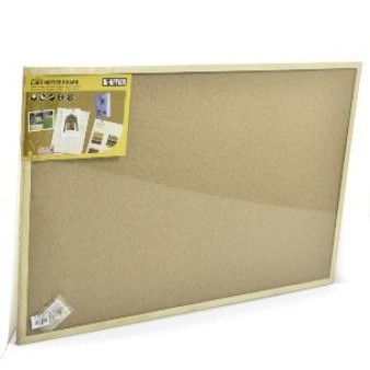 

Bi-Silque Cork Board Papan Buletin / Papan Mading / Papan Informasi 90x60 Cm