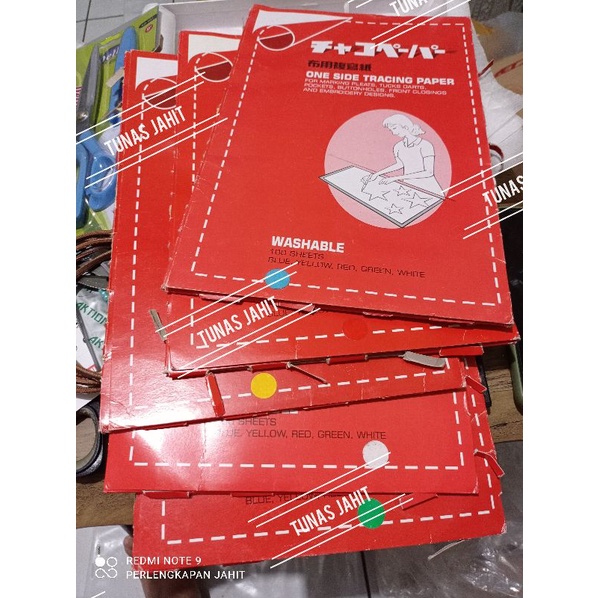 

KARBON KERTAS JAHIT JEPANG / KERTAS CARBON JEPANG / TRACING PAPER