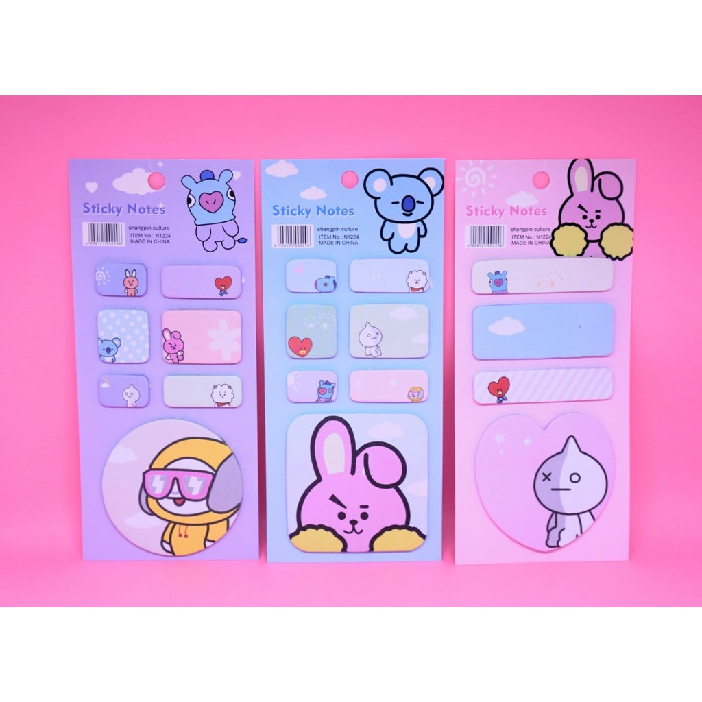 

STICKY NOTES BT BTS BANGTAN LUCU UNIK BERKUALITAS