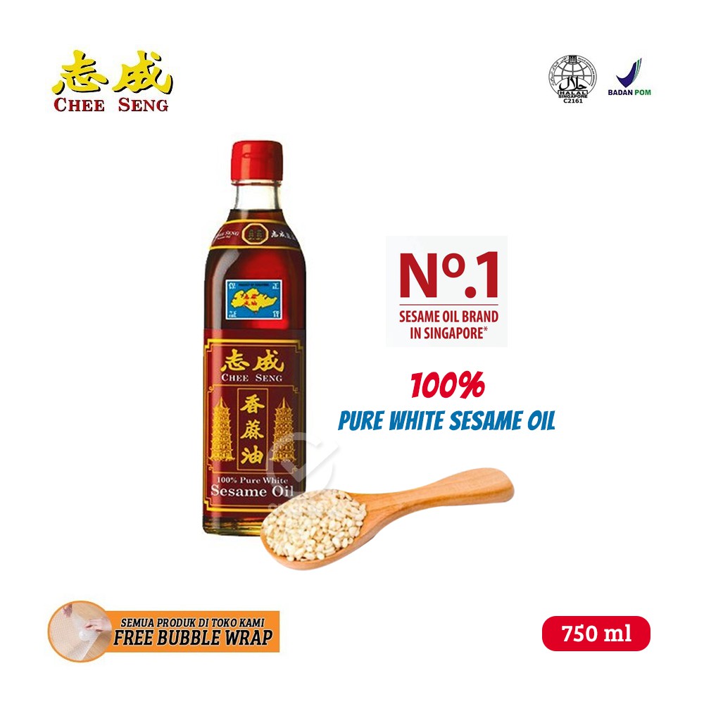 

Minyak Wijen Putih Chee Seng / 100% Pure White Sesame Seeds HALAL (750 ml)
