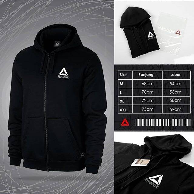 reebok black hoodie