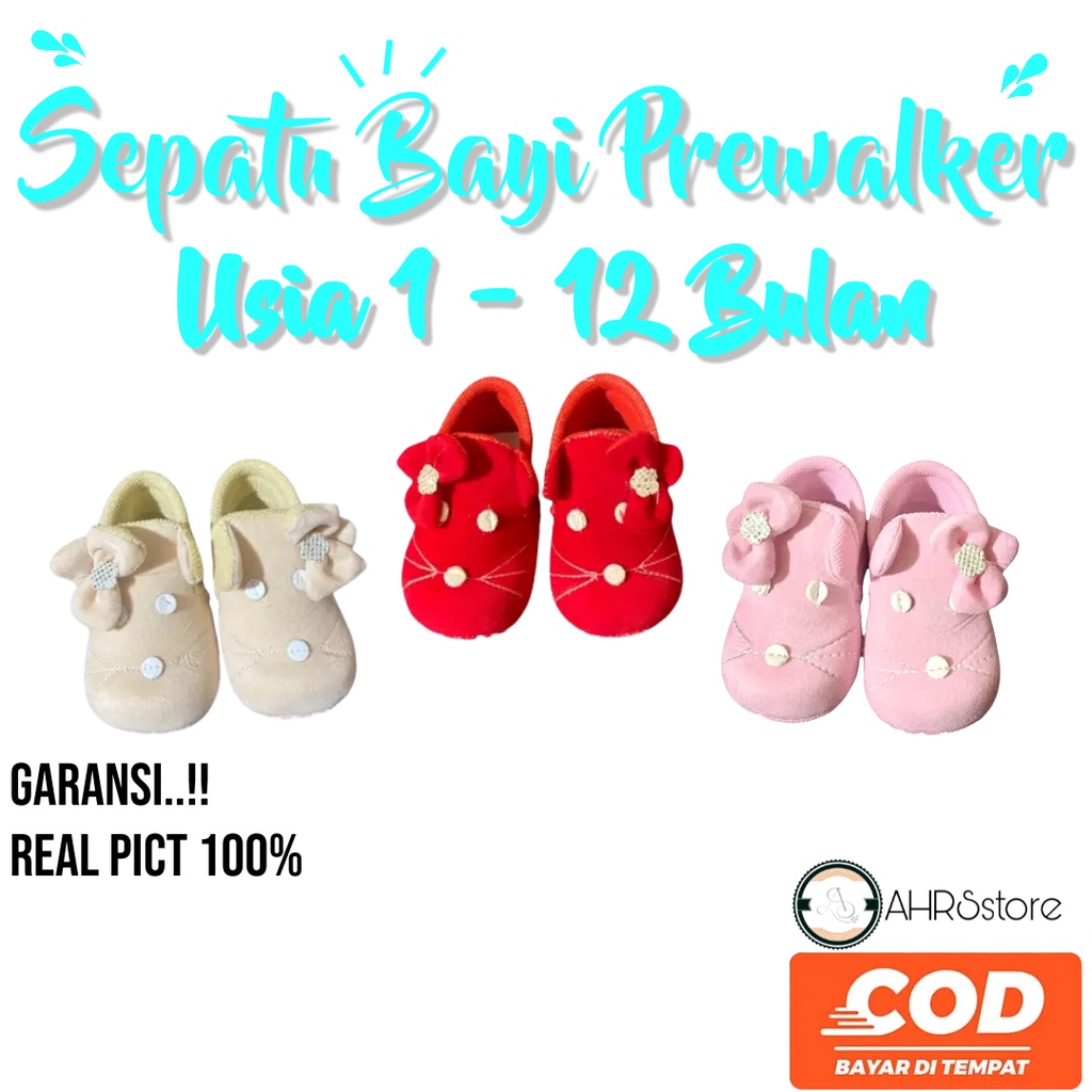 Sepatu Bayi Prewalker 0 12 Bulan Murah / Sepatu Baby Laki Laki Dan Perempuan Terbaru