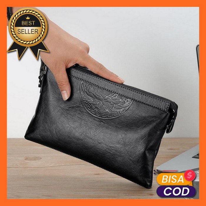Tas Tangan Pria Murah /Pouch Bag Pria /Handbag Pria Keren Multifungsi Tas Pria Tas Genggam Pria Kere