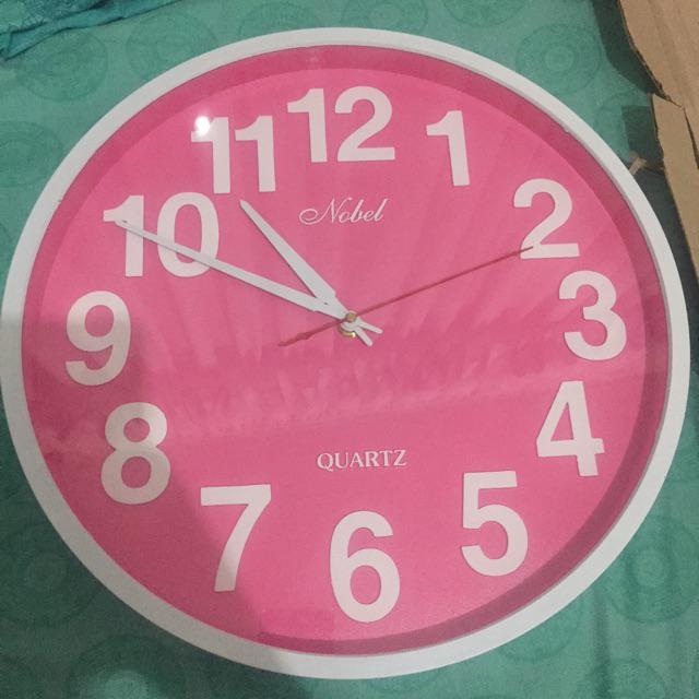 Jam Dinding Nobel 7186b Diameter 36cm - Large Size