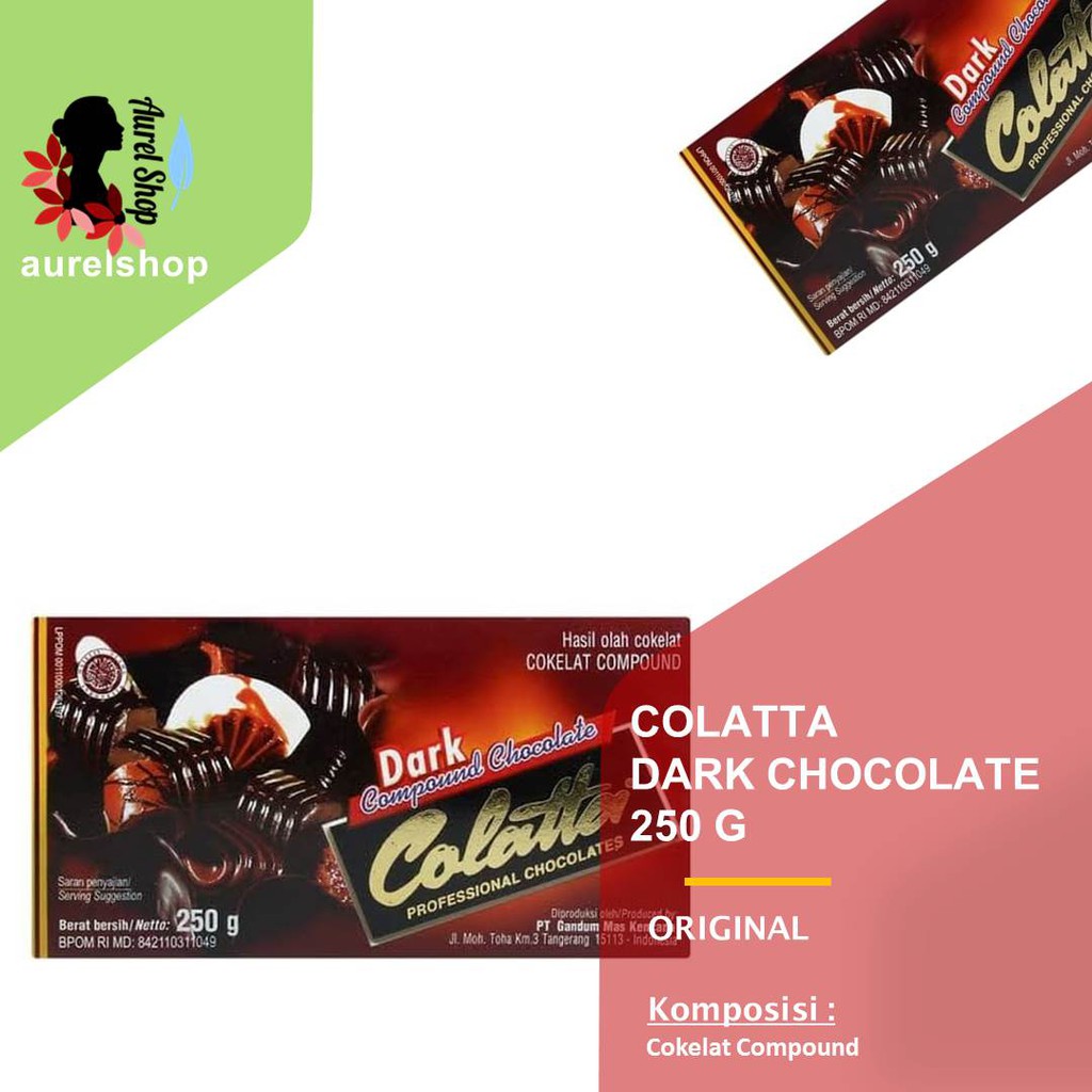 

COLATTA Dark Chocolate kemasan 250 g