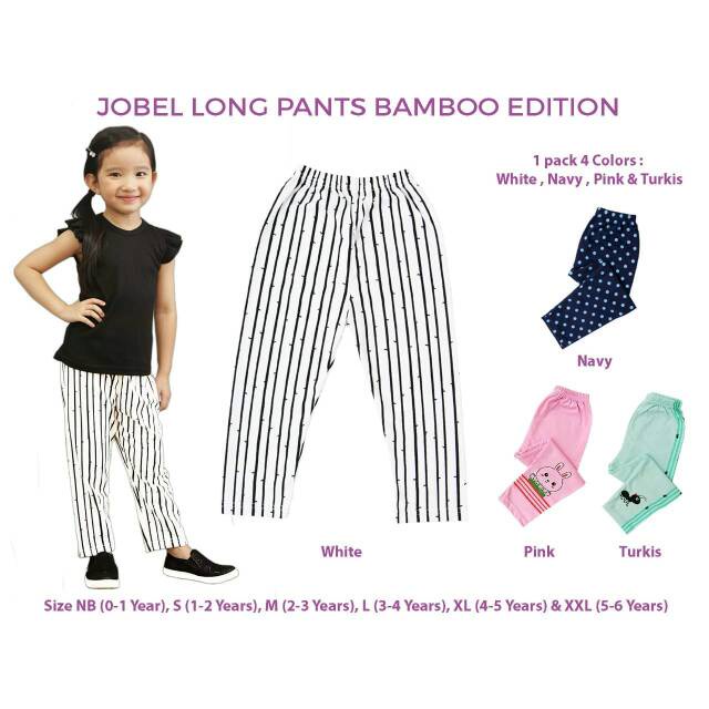 ISI 4 PCS PROMO Jobel BY kAZEL Long Pants Forest / winter / galaxy / BAMBOO / candy / jobel love pants Edition celana panjang anak celana anak  legging anak 0-6tahun