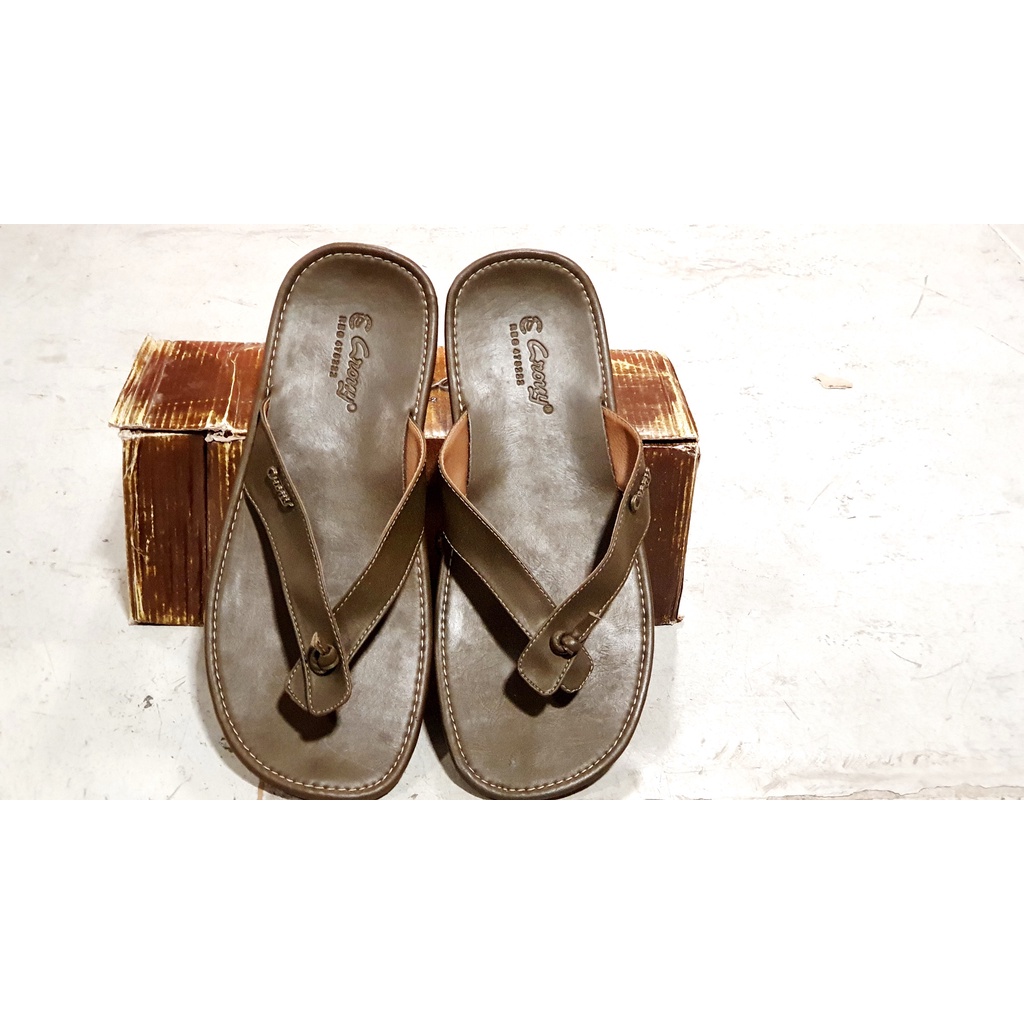 BELI 2 TETAP 1KG Sandal Kulit Anak SD SMP Pakai Box Crony SCK Size 31 - 37 Sandal ANAK LAKI Sandal SLIDE Sandal Anakanak cowo
