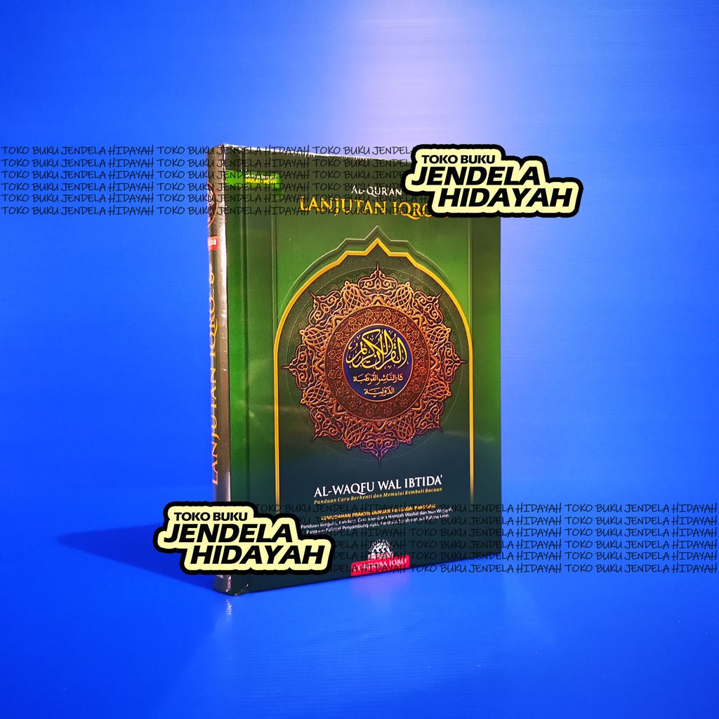 ( BISA CUSTOM CETAK NAMA ) A5 HIJAU Al Quran Lanjutan Iqro 6 Waqaf Ibtida Al Waqfu Wal Ibtida Ukuran