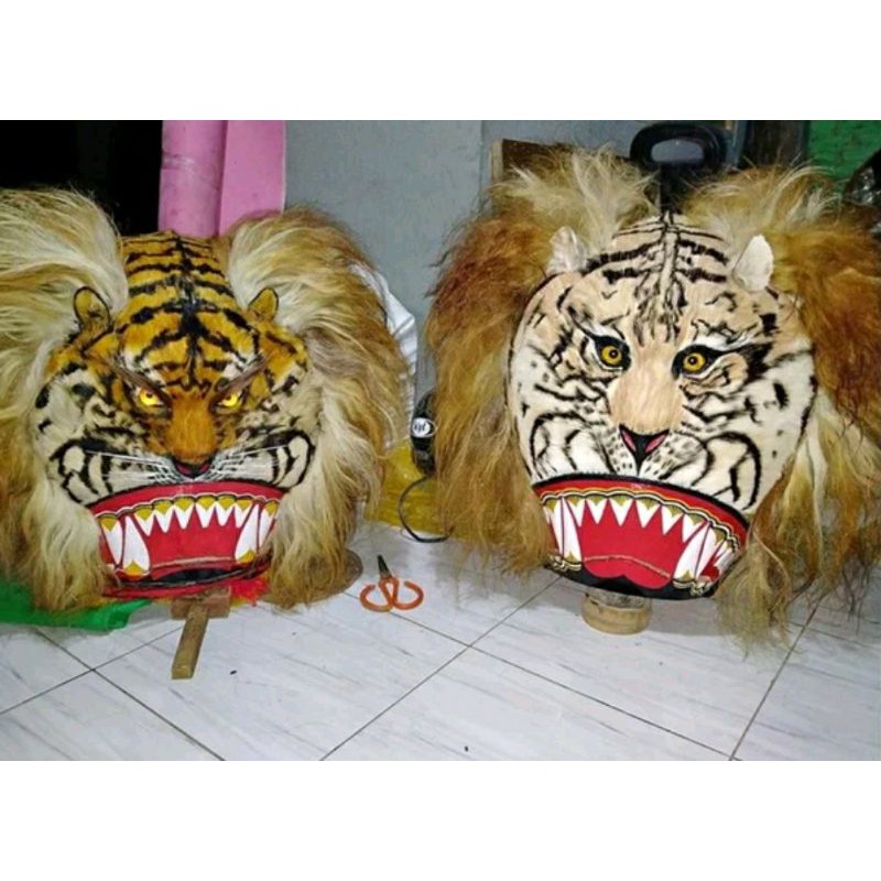 kepala reog barongan reog asli ponorogo coretan