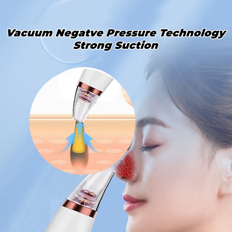 Alat Pembersih Komedo Wajah Blackhead Vacuum Suction Removal Scar Acne Clean Facial Skin Care Beauty Tool