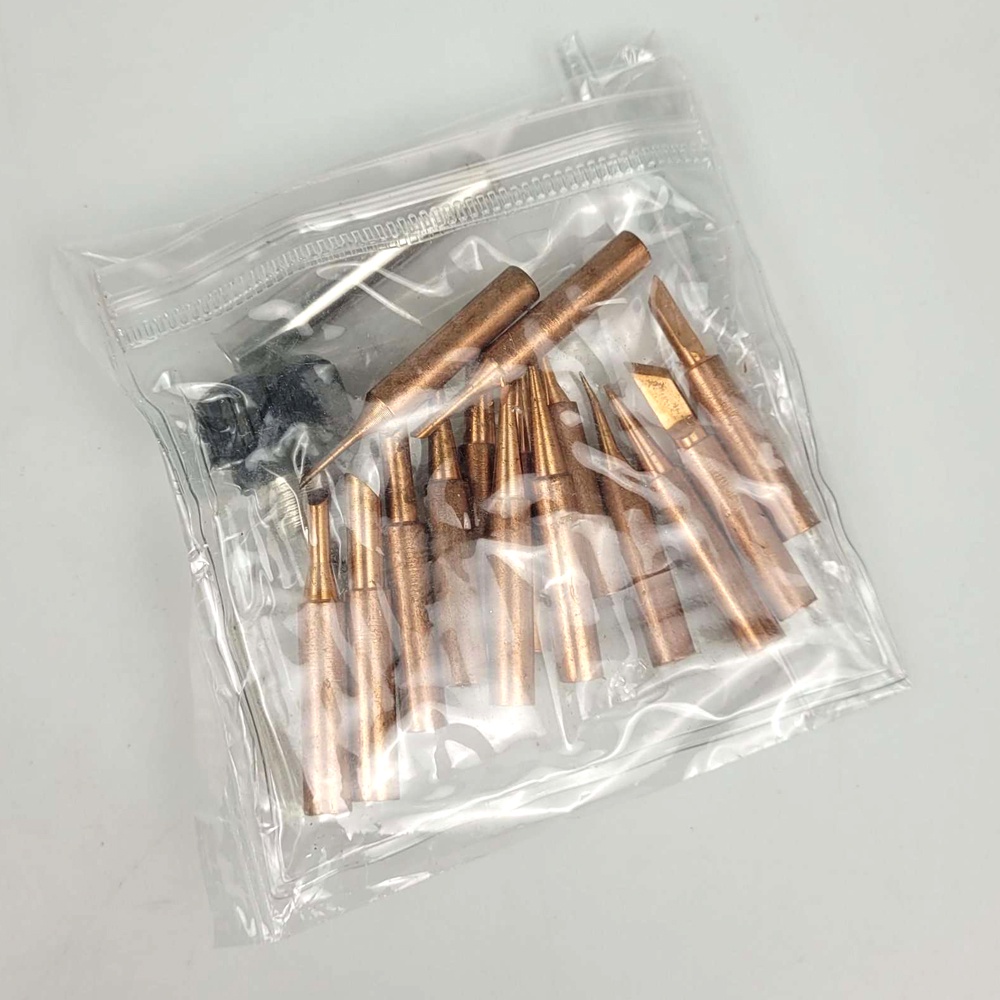 15pcs mata ujung Solder Nonmagnetic Tips 900M-T