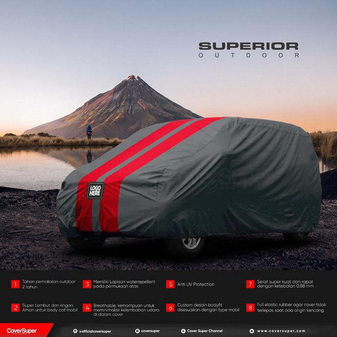 COVER SUPER Mobil Outdoor Superior - Hitam