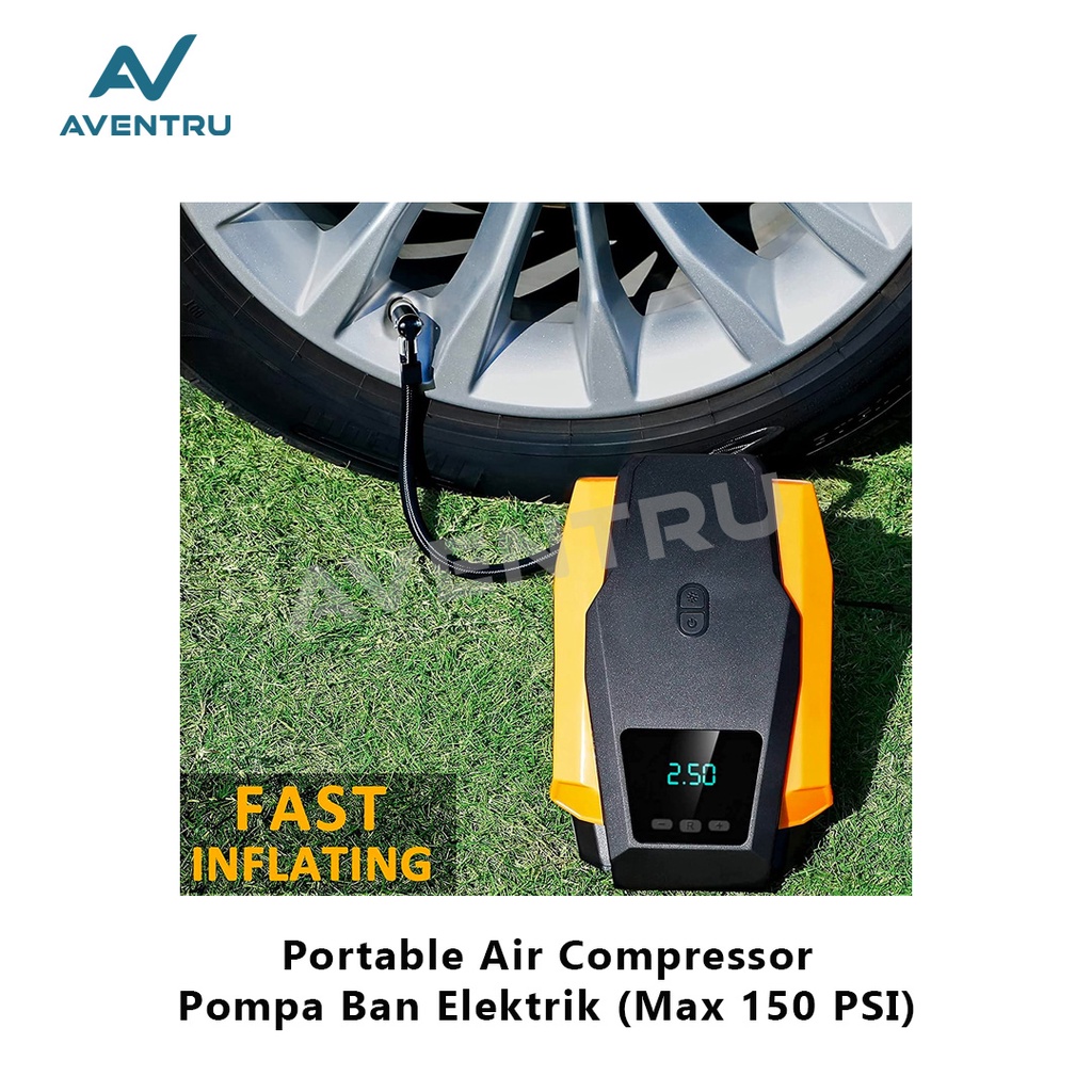 Pompa Angin Ban Mobil Pompa Motor Sepeda Elektrik Portable