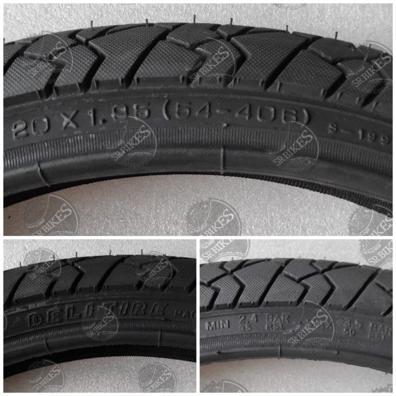 Ban Luar 20 x 1.95 Sepeda Lipat Minion BMX. SWALLOW DELI TIRE